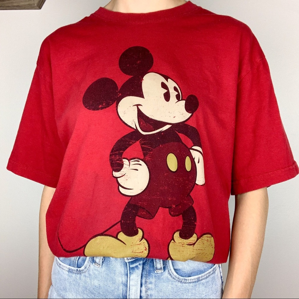 Disney Store Mickey Mouse Red T-Shirt
